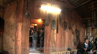 Inside a typical Angami tribes hut in Nagaland [upl. by Orion]