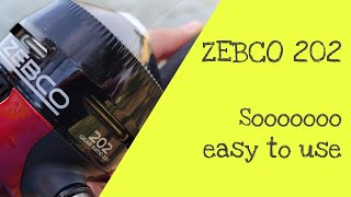 How to Use the Fishing Pole Zebco 202 [upl. by Natsreik]