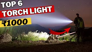 Best rechargeable torch light under 1000 in India 2024  Top 6 led torch light 2024 [upl. by Allemap87]