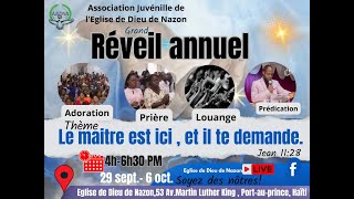 Réveil annuel de la jeunesse  MARDI 01 Octobre 2024  AJEDNA  Jour 3 [upl. by Robert]