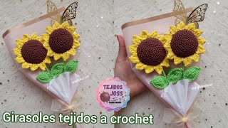 Girasoles tejidos a crochet [upl. by Haraj827]