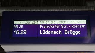 Die Kapitulation des KölnerSBahnNetzes KölnTrimbornstraße 22072022 [upl. by Ellga]