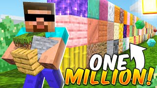 MINECRAFT BUT I PLACE 1000000 BLOCKS [upl. by Corbett]