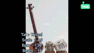 scale A Tal trital bpm 130  স্কেল A তাল ত্রিতাল bpm 130  Best for classical music [upl. by Caryl]