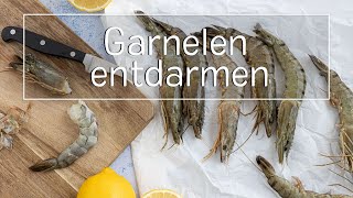 Garnelen schälen und entdarmen  Gewusst wie  eatde [upl. by Ellette]