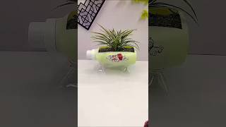 Diy planter using plastic bottle diy homedecor craft planter bottleart youtubeshorts plants [upl. by Adlemy764]