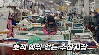 호객 행위가 없는 수산시장 Korea Seafood Market [upl. by Iniretake]