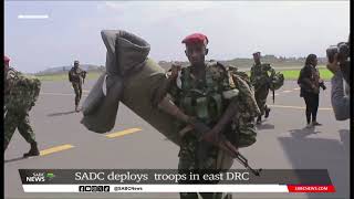 SADC deploys troops in east DRC [upl. by Cinimmod]