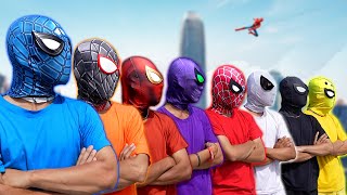 What If ALL COLOR SPIDERMAN In 1 House   Colorful SuperHero Movie [upl. by Zetnahs]