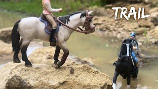 Schleich horse riding movie  Trail Trouble [upl. by Ffej]