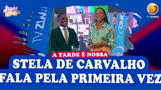 Stela de Carvalho fala pela primeira vez numa emissão da Tv Zimbo  A Tarde é Nossa  TV ZIMBO [upl. by Haissi]