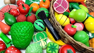 Satisfying Video  How to Cutting Fruits and Vegetables ASMR  SUGAR APPLE mixing Squishy Pop It [upl. by Aoniak663]