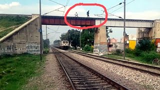 Melodious Honking by GZB WAP7 with 12003 Lucknow Swarn Shatabdi Express blasting towards Kanpur [upl. by Zelten]