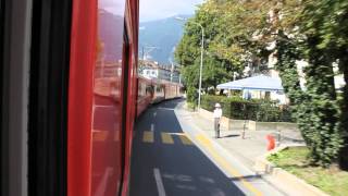 RhB Arosbahn in Chur  straßenbündiger Abschnitt  RhB Arosa Line  Chur Street Running [upl. by Nodyarb614]