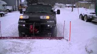 Stacking Snow Duramax Dually Western Plow with Custom Wings [upl. by Kira20]