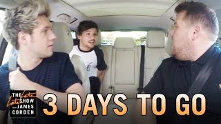 One Direction Carpool Karaoke 3 Days to Go [upl. by Swec]