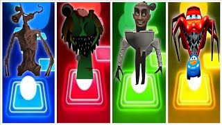 Mcqueen VS Siren Head VS Skibidi Toilet VS Incredibox Sprunki Tiles Hop EDM Rush [upl. by Mordy]