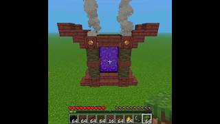 Minecraft Best Nether Portal Design Tutorial Shorts [upl. by Gratianna997]