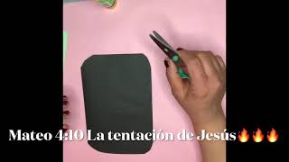 La manualidad clase la Tentación de Jesús 🌈🖍✂️ [upl. by Mw554]