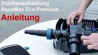 OASE AquaMax Eco Premium  Videoanleitung  Umbau zur Trockenaufstellung der Teichfilterpumpe [upl. by Aicenek]