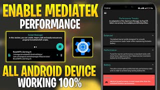 Enable Mediatek Performance On Any Android Phone  No Root  Stable FPS amp Performance [upl. by Nomelc]