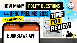 Detailed Analysis  Polity Questions  UPSC Prelims 2023  Bookstawa Polity Course Review [upl. by Hultin539]