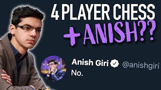 4 Player Chess with 4 SuperGMs Hikaru Anish Giri Vidit Radjabov [upl. by Juan]