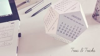 DIY déco  Calendrier 2016 [upl. by Rausch]