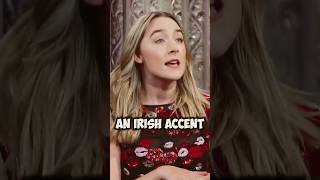 SAOIRSE Ronan teaches Stephen Colbert an Irish Accent ytshorts saoirseronan stephencolbert irish [upl. by Hailed]