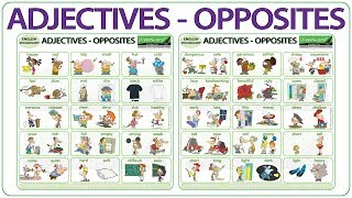 Adjectives  Opposites in English [upl. by Kcirdderf320]