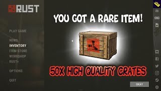 Unboxing High Quality Crates  Rust Loot Boxes 2024 [upl. by Arinaid]