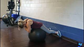 Swiss ball back extension with a glute focus [upl. by Clarisse736]