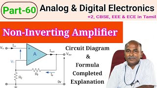 Noninverting Operational Amplifier in tamil [upl. by Kehsihba804]