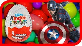 Kinder jaja  Marvelovi Junaci Hulk Kapetan Amerika Spajdermen  kinder suprise eggs [upl. by Aroon]