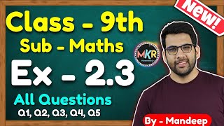 Class 9 Maths Ex 23 Q1 to Q5  Chapter 2 Polynomials  NCERT  MKR [upl. by Yror937]