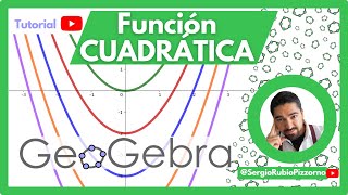 🟢 Graficar FUNCIÓN CUADRÁTICA en GeoGebra [upl. by Elam770]