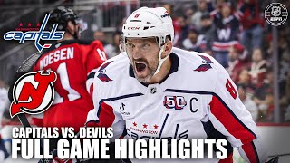 Washington Capitals vs New Jersey Devils  Full Game Highlights  ESPN NHL [upl. by Eet266]