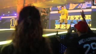 john cena the rock wrestlemania entrance 29 [upl. by Anirec]