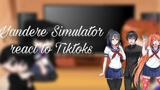 Yandere Simulator React to Tiktoks  Gacha Club [upl. by Atikam]