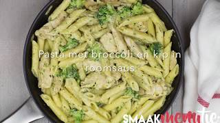 Pasta met broccoli en kip in roomsaus [upl. by Oileduab]