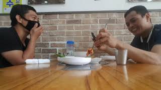 jumarueating pork ribs stew with my friendchristopher corpuz vlog [upl. by Batory736]