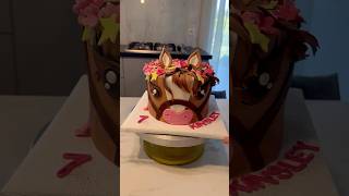 Gâteau d’anniversaire cheval  birthday fondant horse cake торт 🐎 [upl. by Jule]