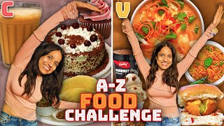 Eating In Alphabetical Order for 24 HOURS A to Z Food Challenge [upl. by Umberto]