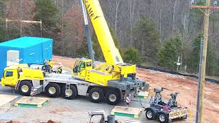 Time Lapse of Setting PDE Building at Henry Fork Wastewater Treatment Facility [upl. by Porty490]