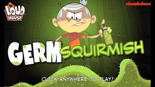 The Loud House  GERM SQUIRMISH Nickelodeon Games [upl. by Nuavahs]