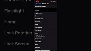 Setting Back Tap Function on iPhone [upl. by Htebazileyram]