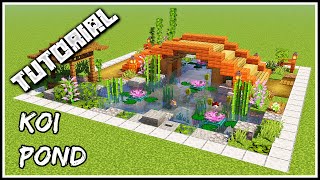 How To Build A Koi Pond  Minecraft Tutorial [upl. by Silma772]