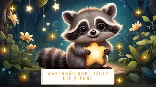 Waschbär Dobi zählt die SterneKindergeschichten kinder spaß sterne waschbär kleine [upl. by Nauqad]