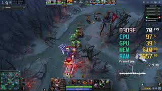 GeForce GT 1030  AMD Athlon X4 860K  Dota 2 FPS Test [upl. by Sukhum]