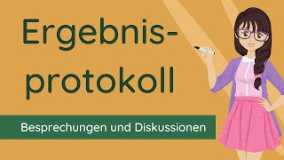 Ergebnisprotokoll schreiben  Vorlage und Beispiel [upl. by Assyn]